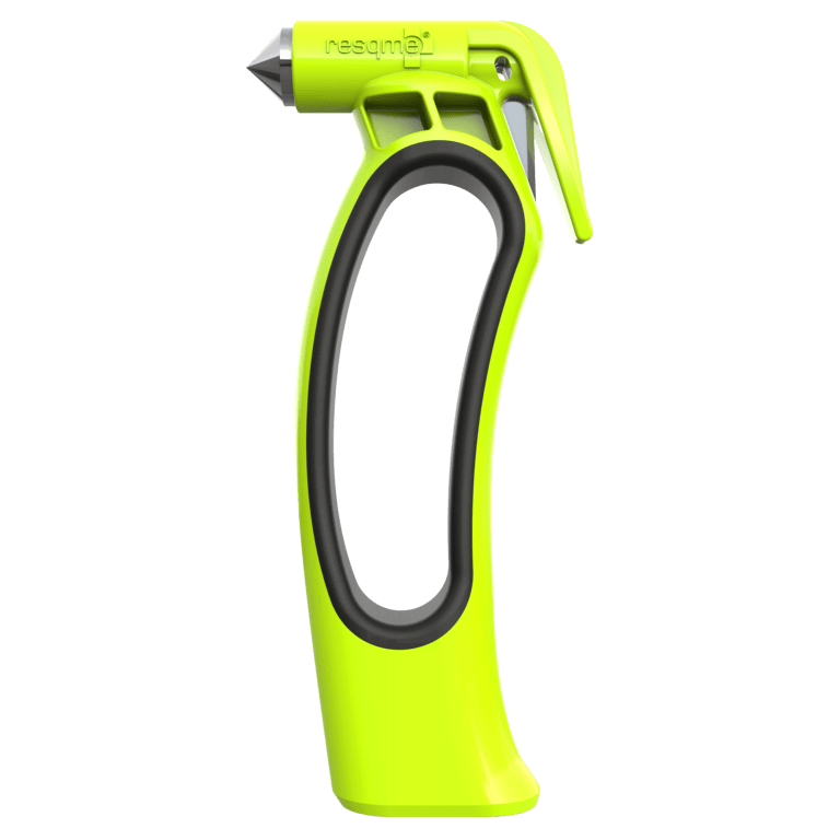 Resqme Resqhammer Ultimate Car Escape Tool 510.1400.51.09, window breaker and seatbelt cutter, emergency tool for vehicles